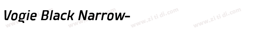 Vogie Black Narrow字体转换